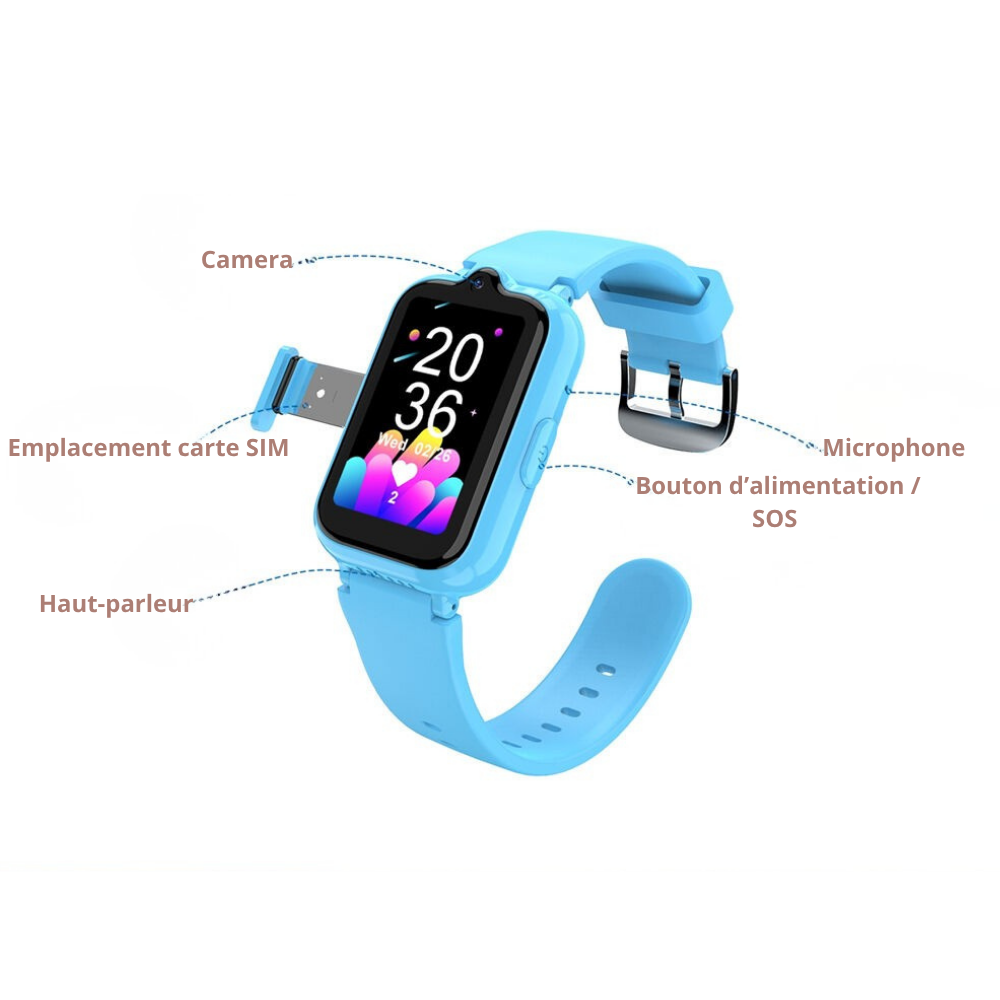 Nouvelle Montre Connectée Enfant Blackview Z30 4G – GPS, Appel, Étanche & Bouton SOS | Suivi et Sécurité Totale