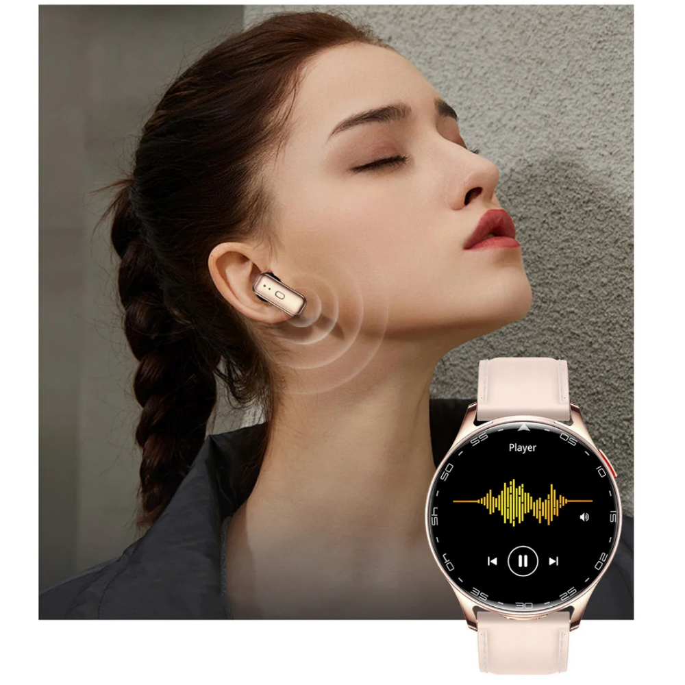 Montre Intelligente 1,39″ TWS | Écouteurs Inclus + Notifications