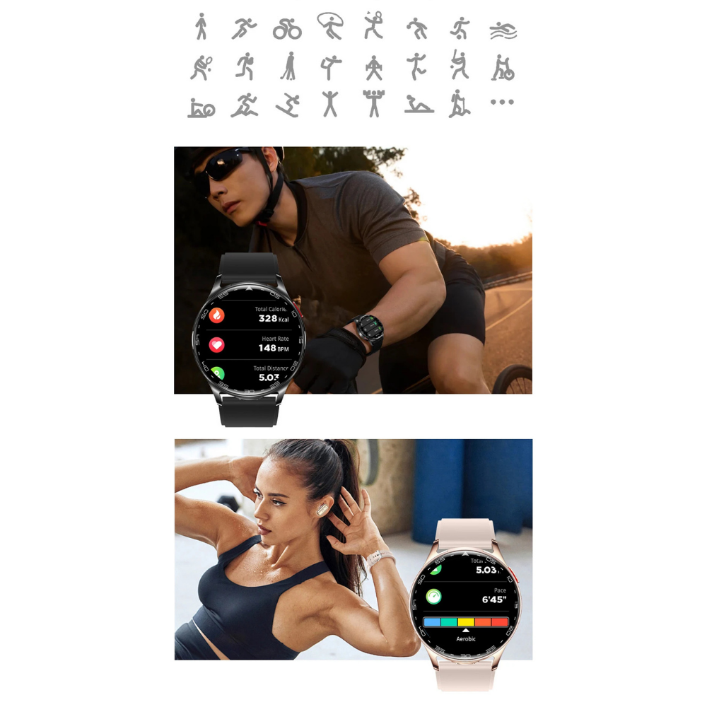 Smartwatch TWS 2-en-1 1,39″ | Étanche Sport Style + Audio