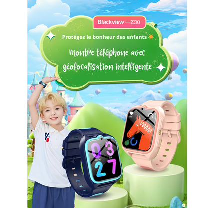 Nouvelle Montre Connectée Enfant Blackview Z30 4G – GPS, Appel, Étanche & Bouton SOS | Suivi et Sécurité Totale