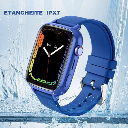 Montre Connectée Enfant 4G multifonctions avec GPS et Appel Vidéo – SOS, Suivi de Localisation, Caméra et Suivi d'Activité
