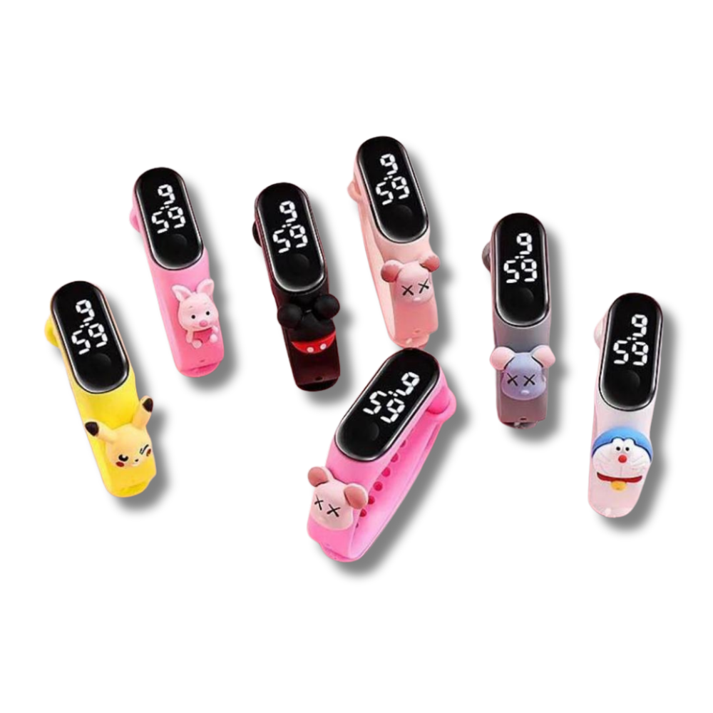 Montre Panda Lumineuse pour Enfant axée cadeau – Bracelet Tactile LED Étanche et Amusant