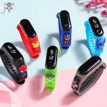 Montre LED Figurine Enfant Étanche – Bracelet Sport Tactile