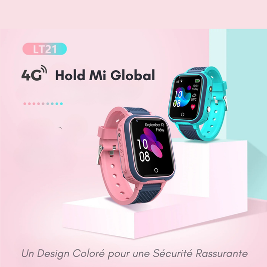Montre Connectée Enfant 4G avec GPS et Appel Téléphonique – Écran 1.4" | Modèle Hold Mi Global