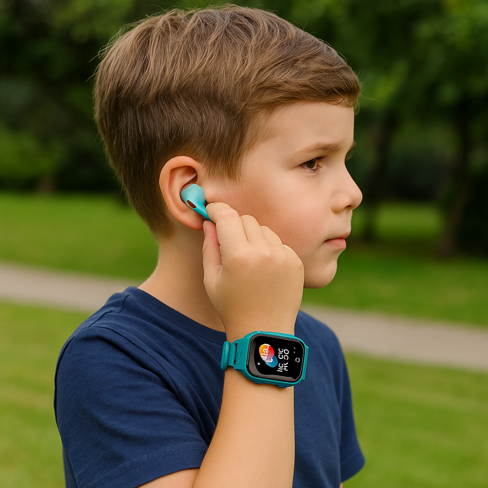 montre connectée enfant avec écouteurs 