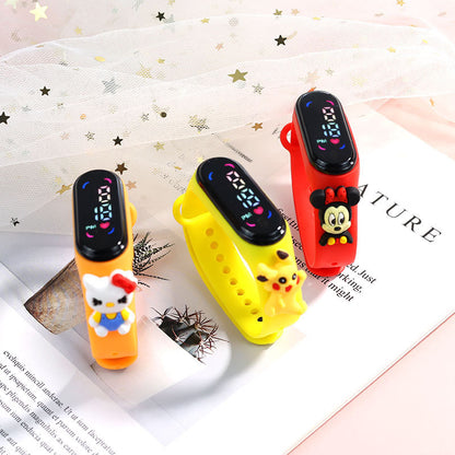 Montre Panda Lumineuse pour Enfant axée cadeau – Bracelet Tactile LED Étanche et Amusant