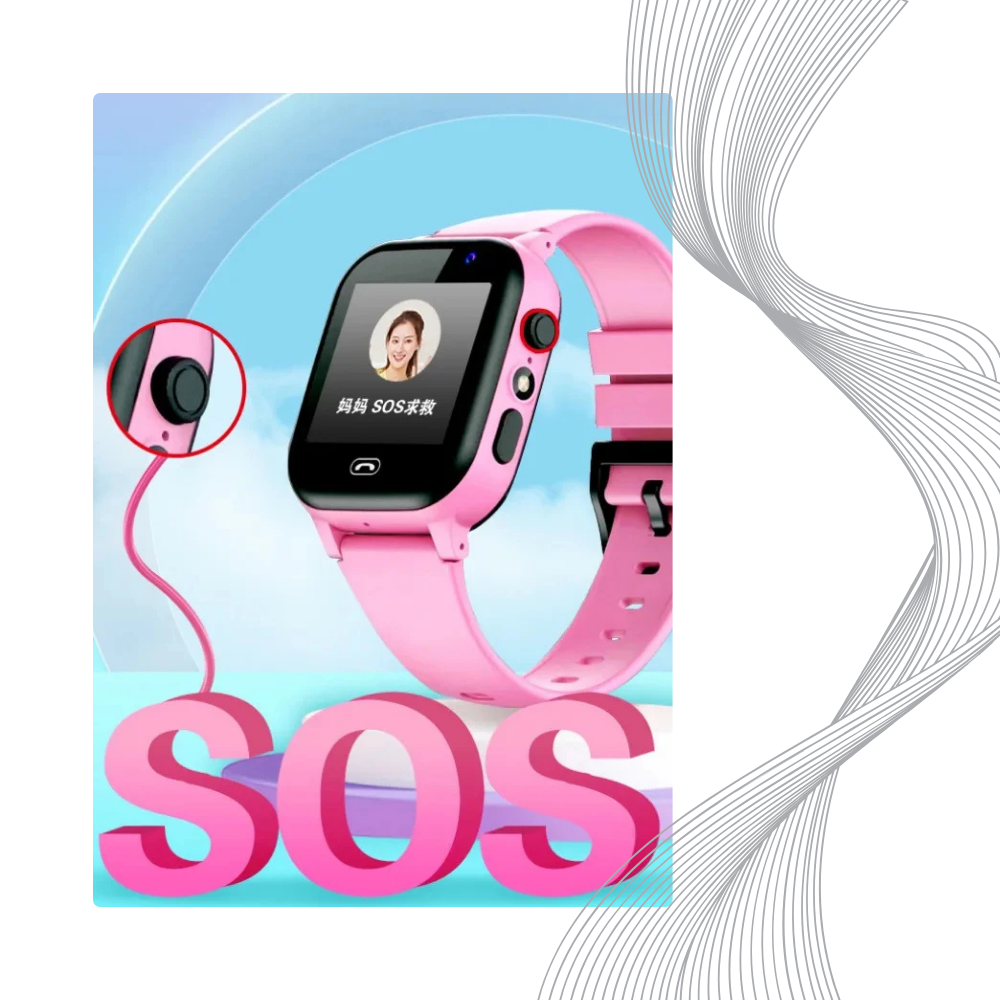 Ayass Kids Smartwatch 4G avec GPS & SOS – Appel Vidéo HD, Caméra & Étanchéité IP67