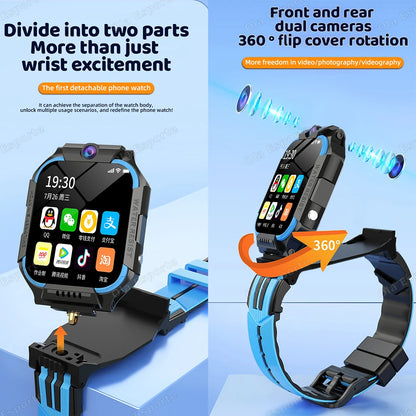 For Android IOS Kids 5G Smart Watch SOS GPS Location Sim Card Call Camera Child Smartwatch 1.83” WIFI Waterproof Watches Gifts