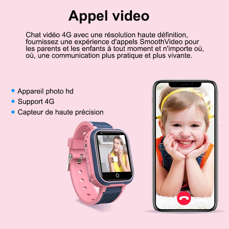 LT21 4G Smart Watch Kids GPS WIFI Video Call SOS IP67 Waterproof Child Smartwatch Camera Monitor Tracker Location Phone Watch