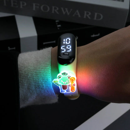 New Light Animal Children Watches For Girls Electronic Bracelet Sports Touch LED panda Doll Kids Watch Women Waterproof Clock