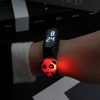 New Light Animal Children Watches For Girls Electronic Bracelet Sports Touch LED panda Doll Kids Watch Women Waterproof Clock
