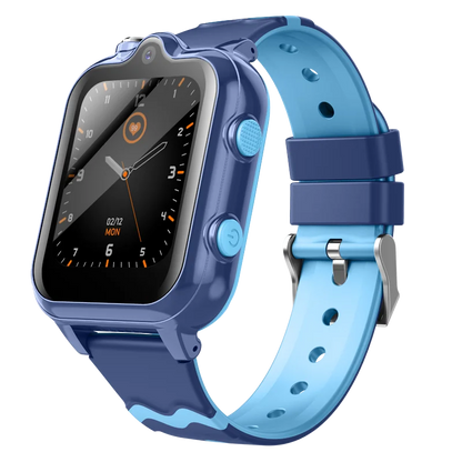 2025 New Smart Watches 4G Kids GPS AGPS LBS SOS Music Playback Dual Camera Smartwatch Waterproof 900mAh Boy Girl Children Gift