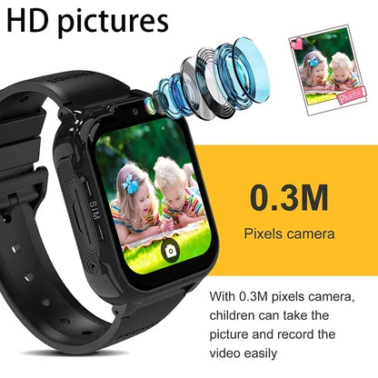 SIM Smart Watch Kids GPS WIFI Video Call SOS Waterproof Child For Xiaomi Smartwatch Camera Monitor Tracker Location Phone Watch
