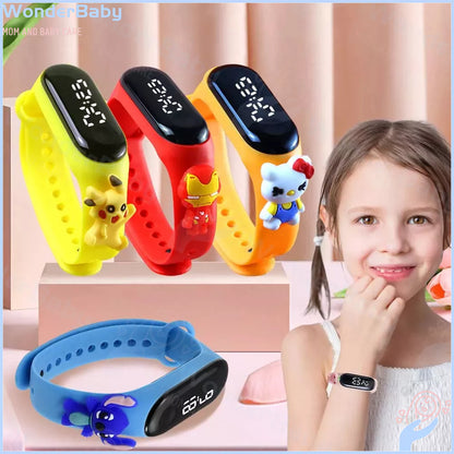 Montre Panda Lumineuse pour Enfant axée cadeau – Bracelet Tactile LED Étanche et Amusant